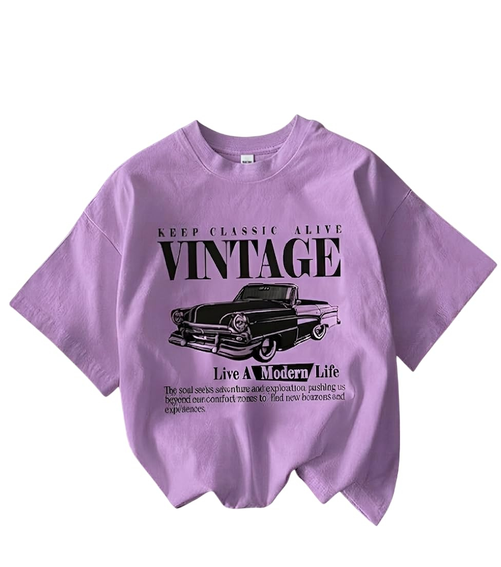 Jawdrobe Women's Vintage-Print Oversized T-Shirt - Image 50