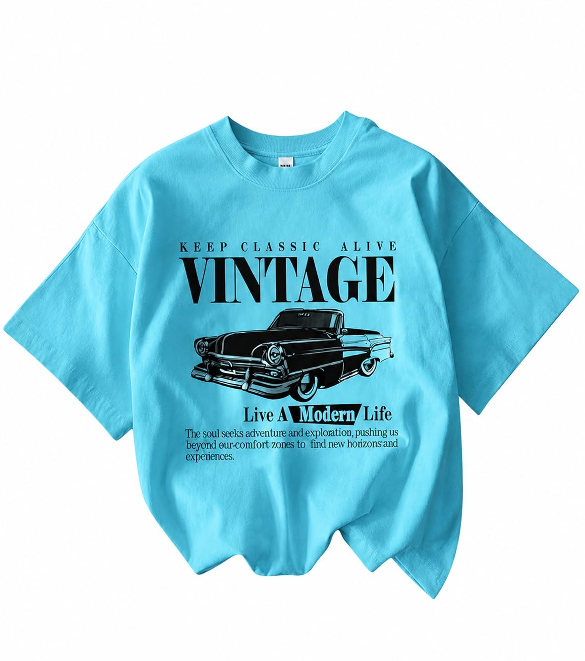 Jawdrobe Women's Vintage-Print Oversized T-Shirt - Image 64