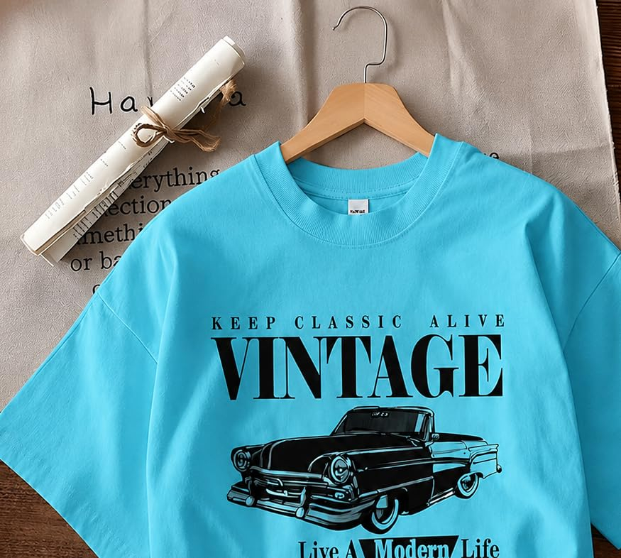 Jawdrobe Women's Vintage-Print Oversized T-Shirt - Image 67