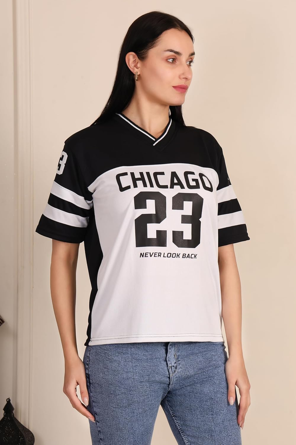 BLACKSTEP Women's Drop-Shoulder Cotton Jersey T-Shirt - Image 4