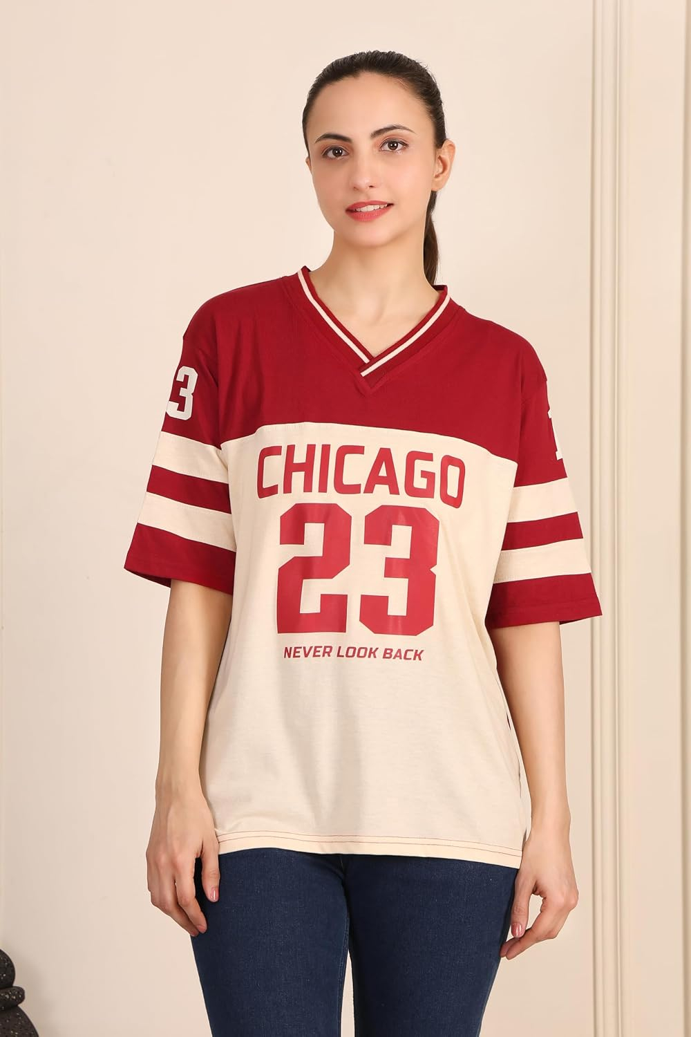 BLACKSTEP Women's Drop-Shoulder Cotton Jersey T-Shirt - Image 9