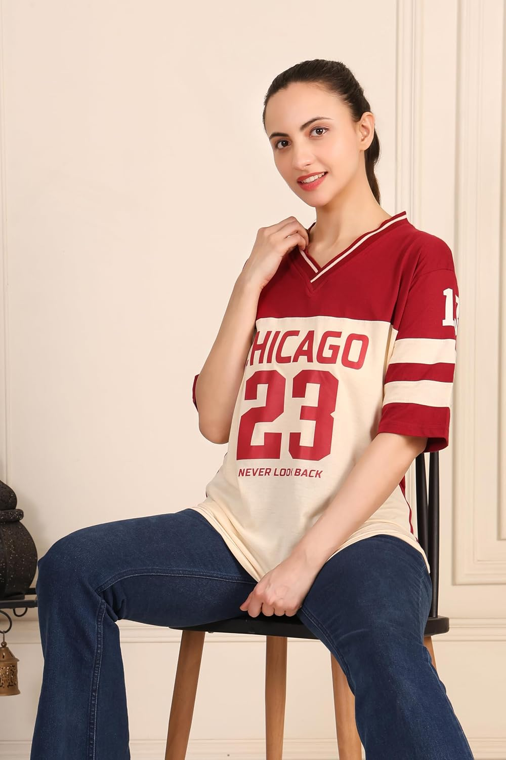 BLACKSTEP Women's Drop-Shoulder Cotton Jersey T-Shirt - Image 13