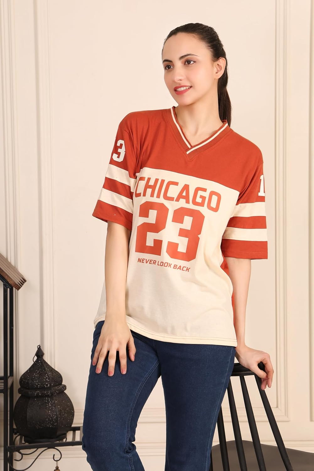 BLACKSTEP Women's Drop-Shoulder Cotton Jersey T-Shirt - Image 20