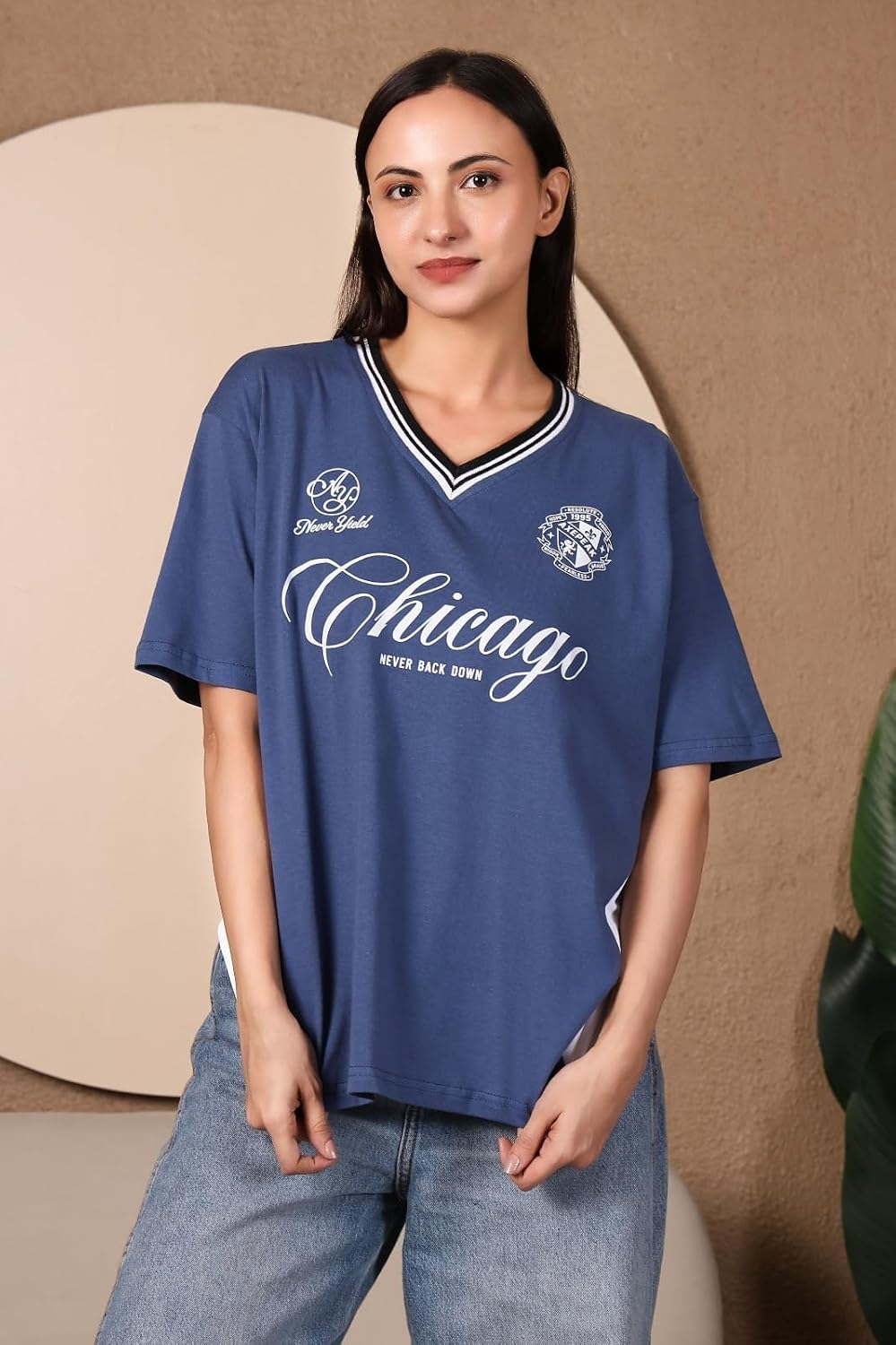 BLACKSTEP Women's Drop-Shoulder Cotton Jersey T-Shirt - Image 25