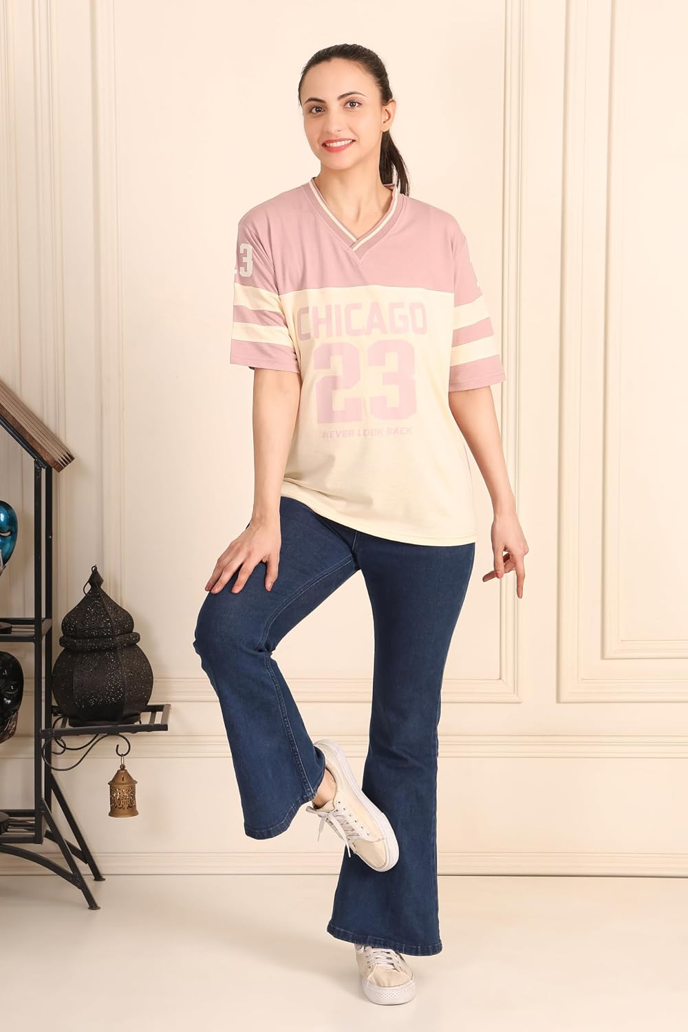 BLACKSTEP Women's Drop-Shoulder Cotton Jersey T-Shirt - Image 27