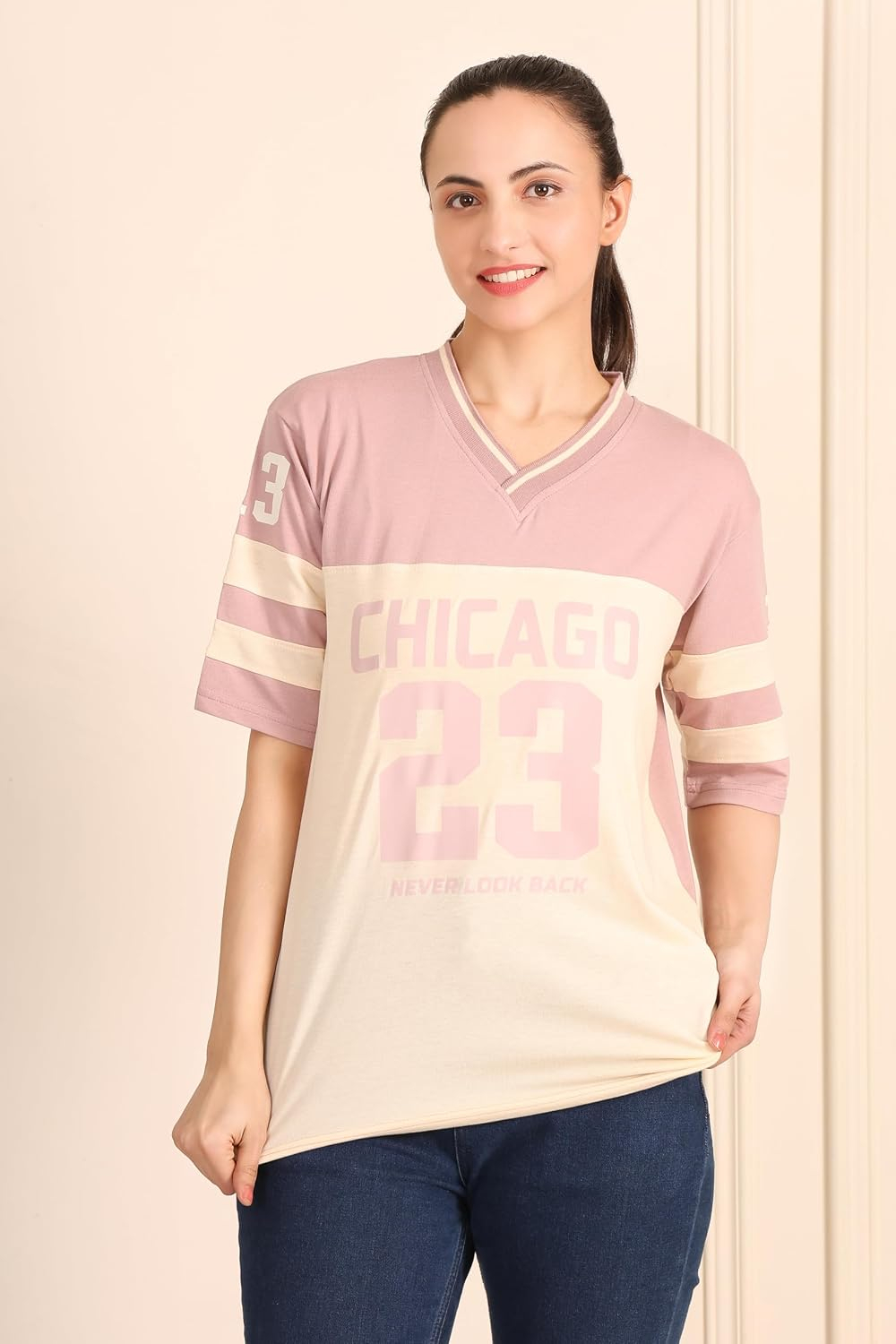 BLACKSTEP Women's Drop-Shoulder Cotton Jersey T-Shirt - Image 28