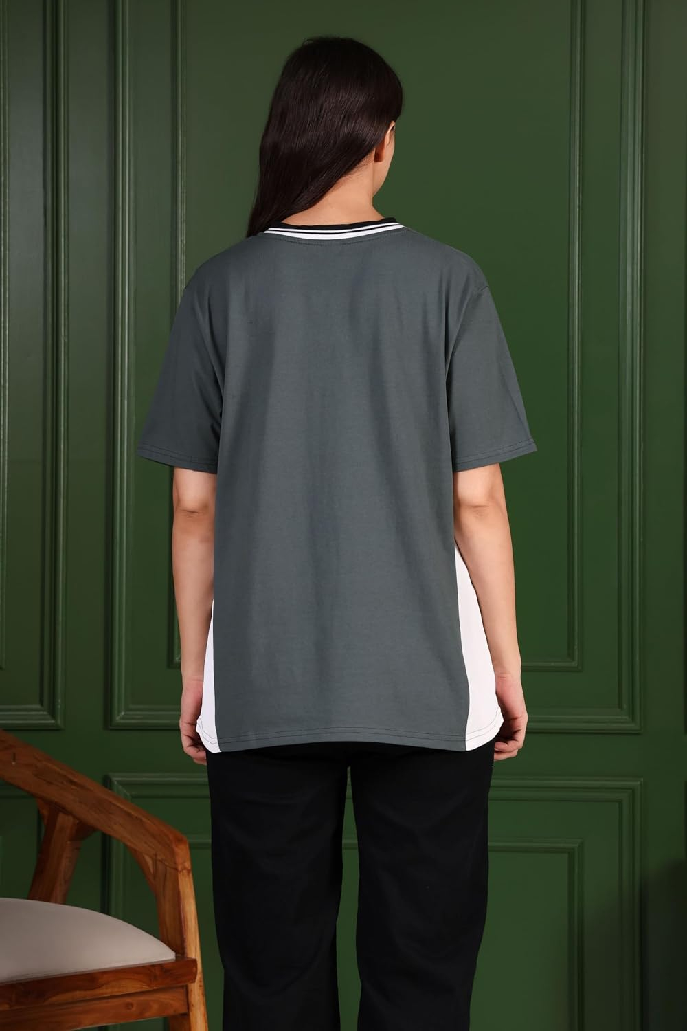 BLACKSTEP Women's Drop-Shoulder Cotton Jersey T-Shirt - Image 43