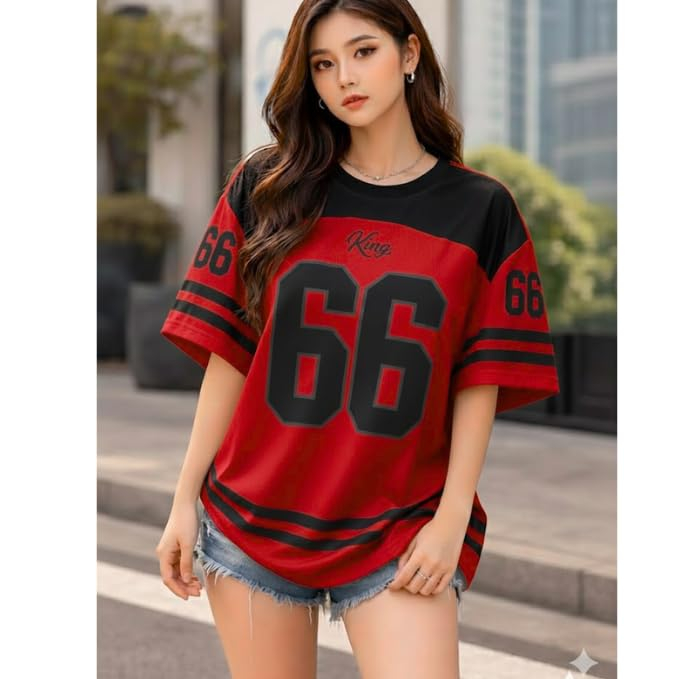 BLACKSTEP Women's Drop-Shoulder Cotton Jersey T-Shirt - Image 62