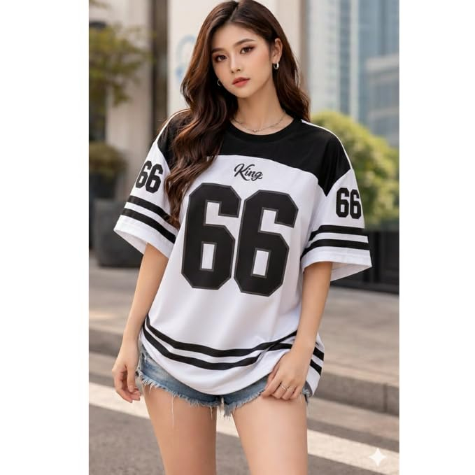 BLACKSTEP Women's Drop-Shoulder Cotton Jersey T-Shirt - Image 82