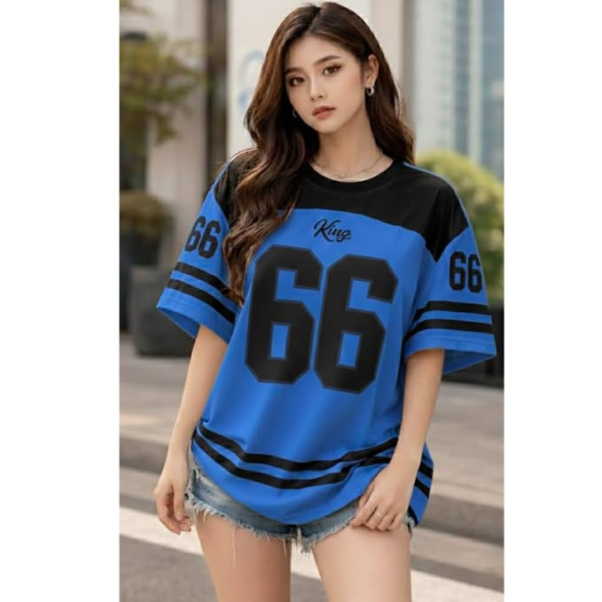 BLACKSTEP Women's Drop-Shoulder Cotton Jersey T-Shirt - Image 90