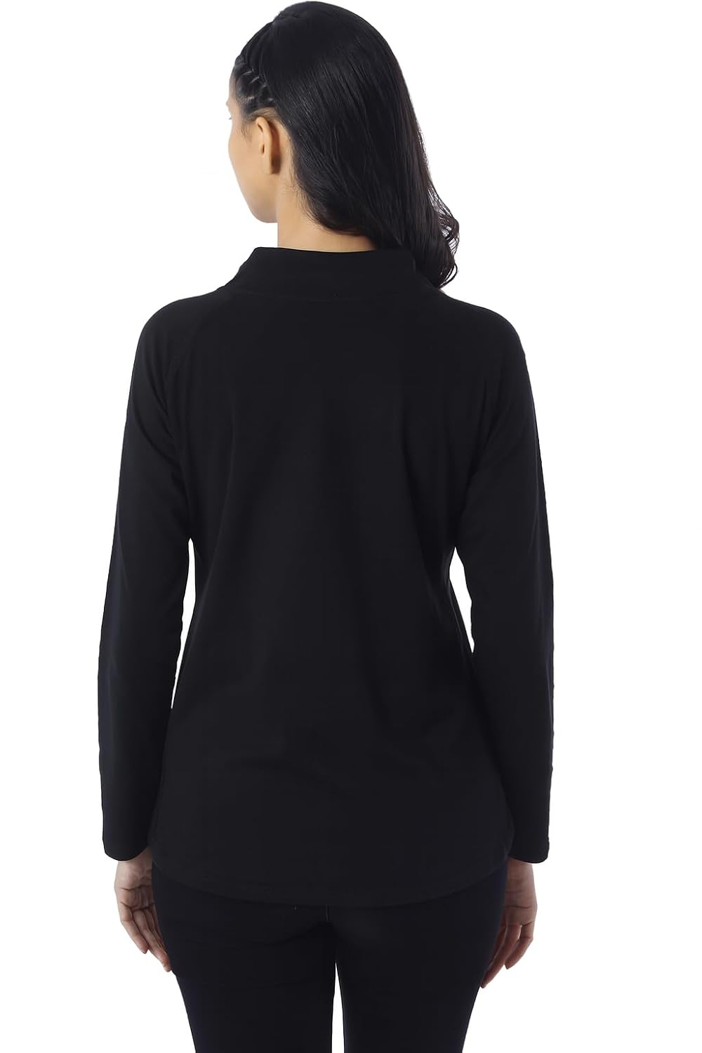 London Hills Women's Long-Sleeve Zip-Neck T-Shirt - Image 5