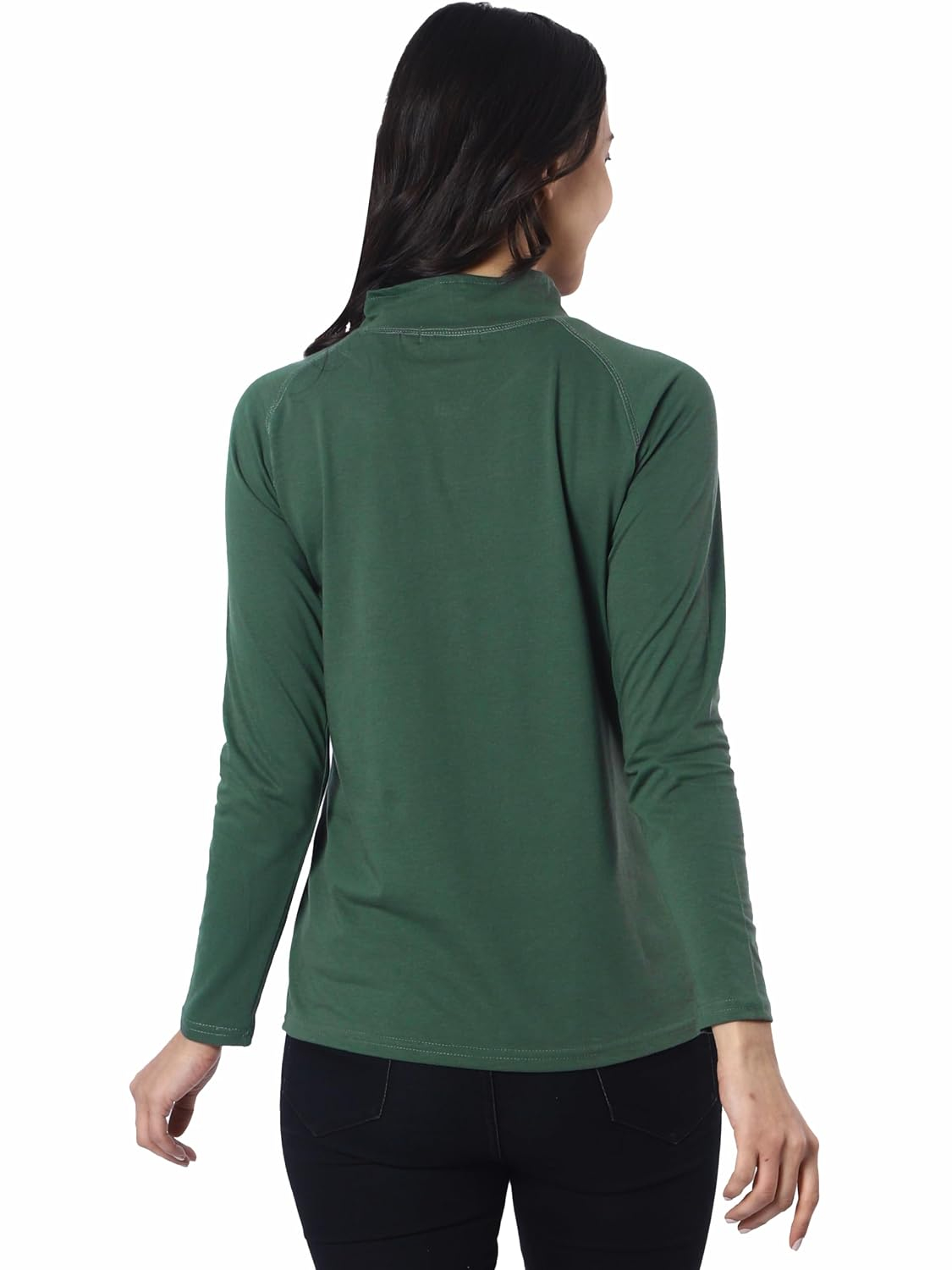 London Hills Women's Long-Sleeve Zip-Neck T-Shirt - Image 10