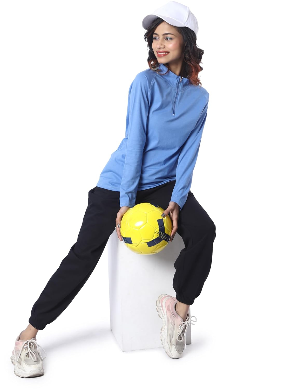 London Hills Women's Long-Sleeve Zip-Neck T-Shirt - Image 19