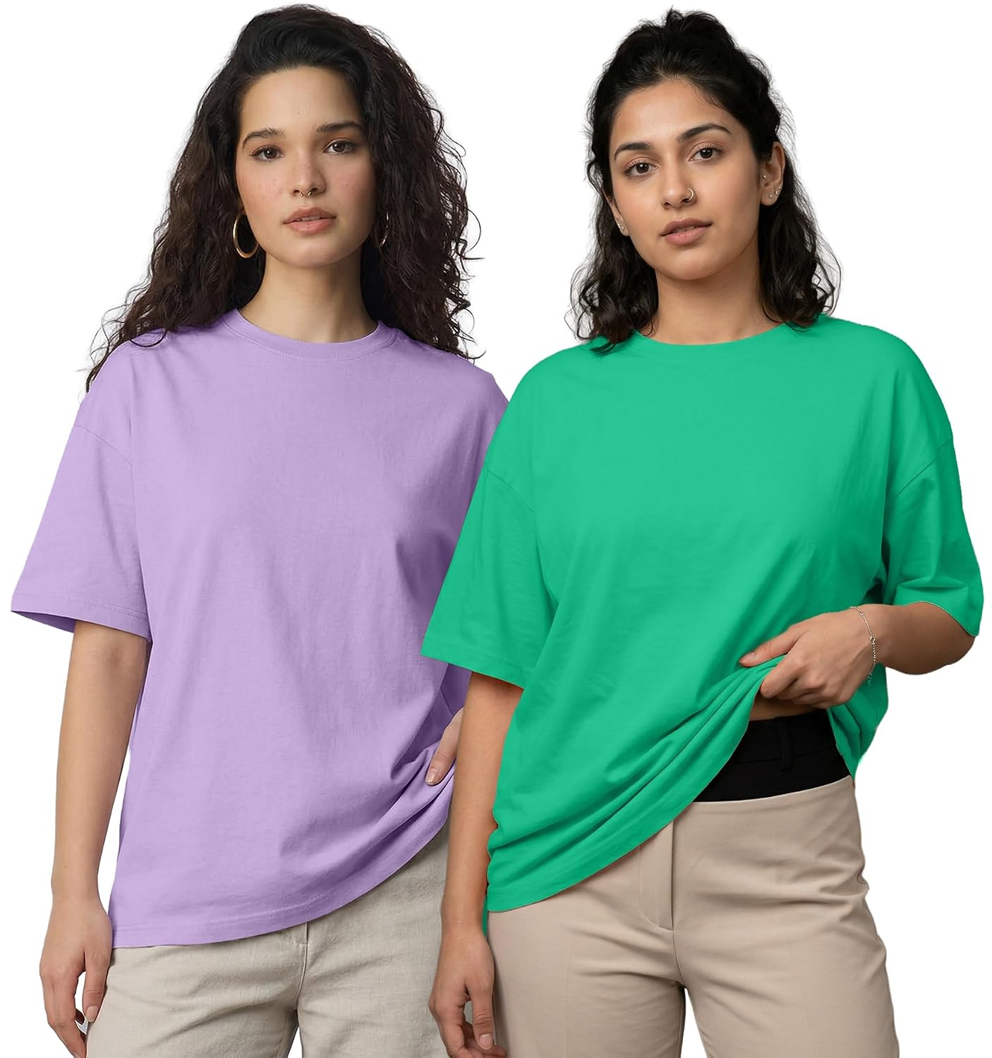 LEOTUDE Women's Boston-Print Drop-Shoulder T-Shirt - Image 7