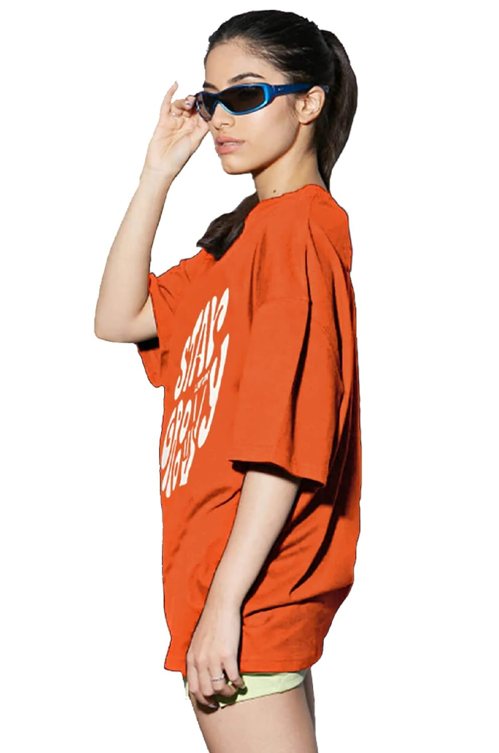 LEOTUDE Women's Boston-Print Drop-Shoulder T-Shirt - Image 41