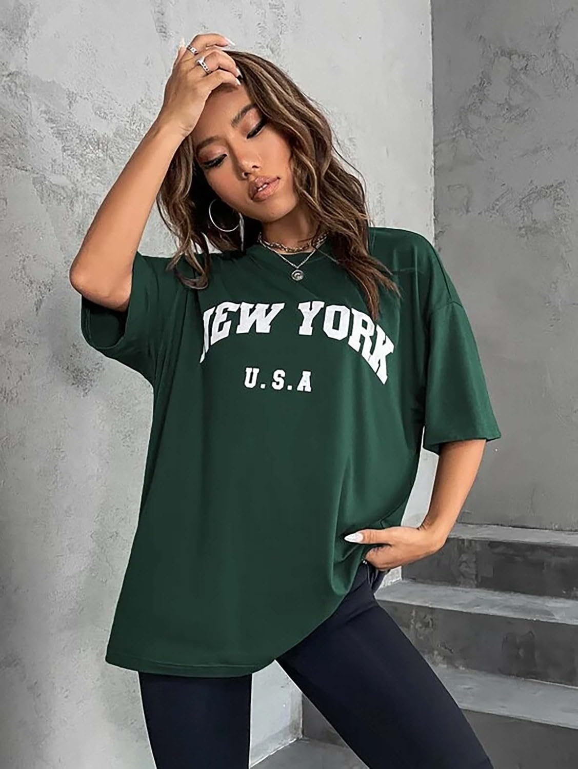 London Hills Women's Printed Oversized T-Shirts - Pack of 3 - Image 6