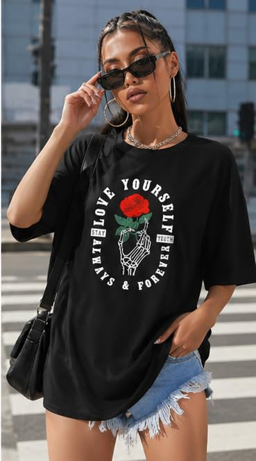 London Hills Women's Printed Oversized T-Shirts - Pack of 3 - Image 25