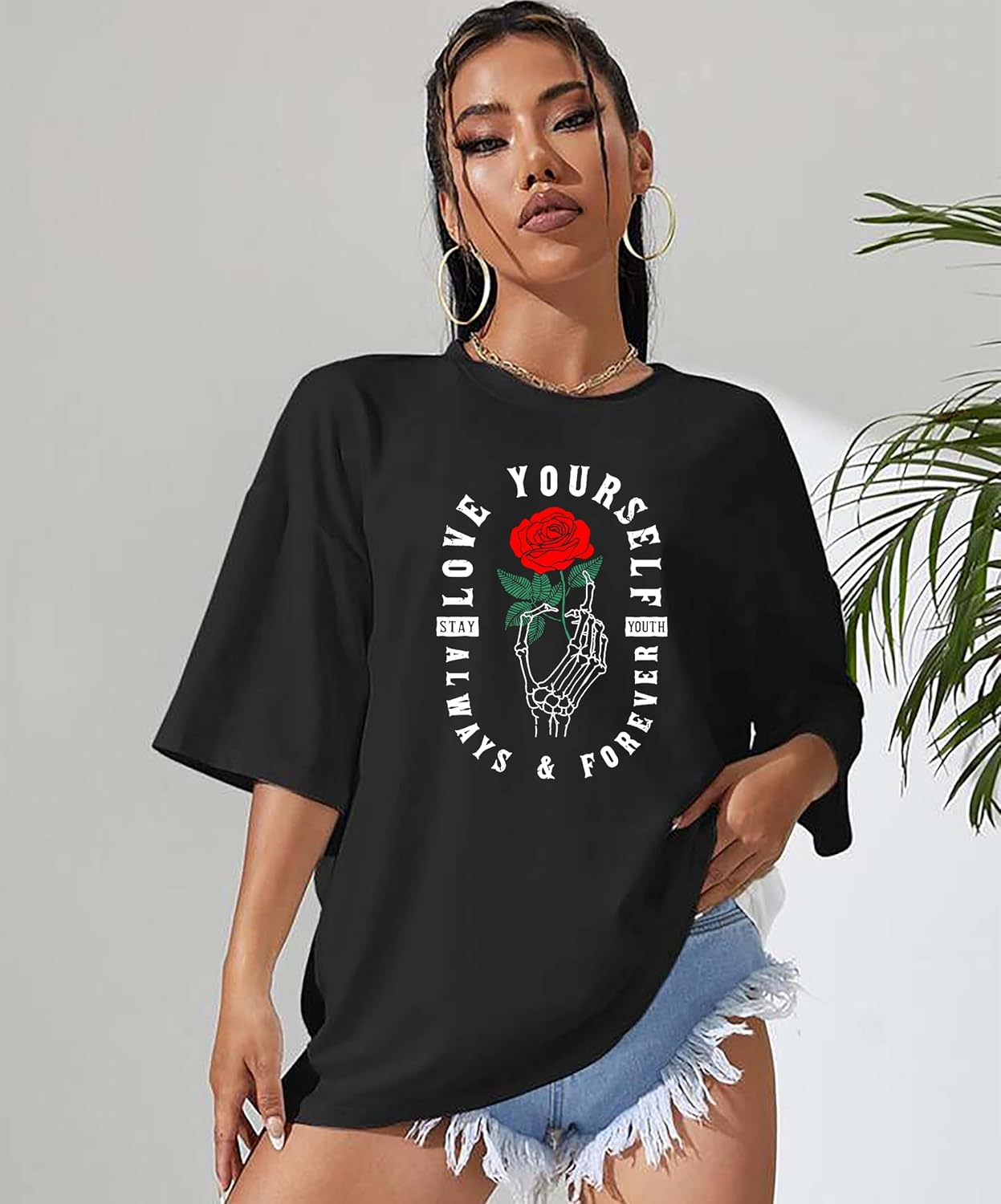 London Hills Women's Printed Oversized T-Shirts - Pack of 3 - Image 34