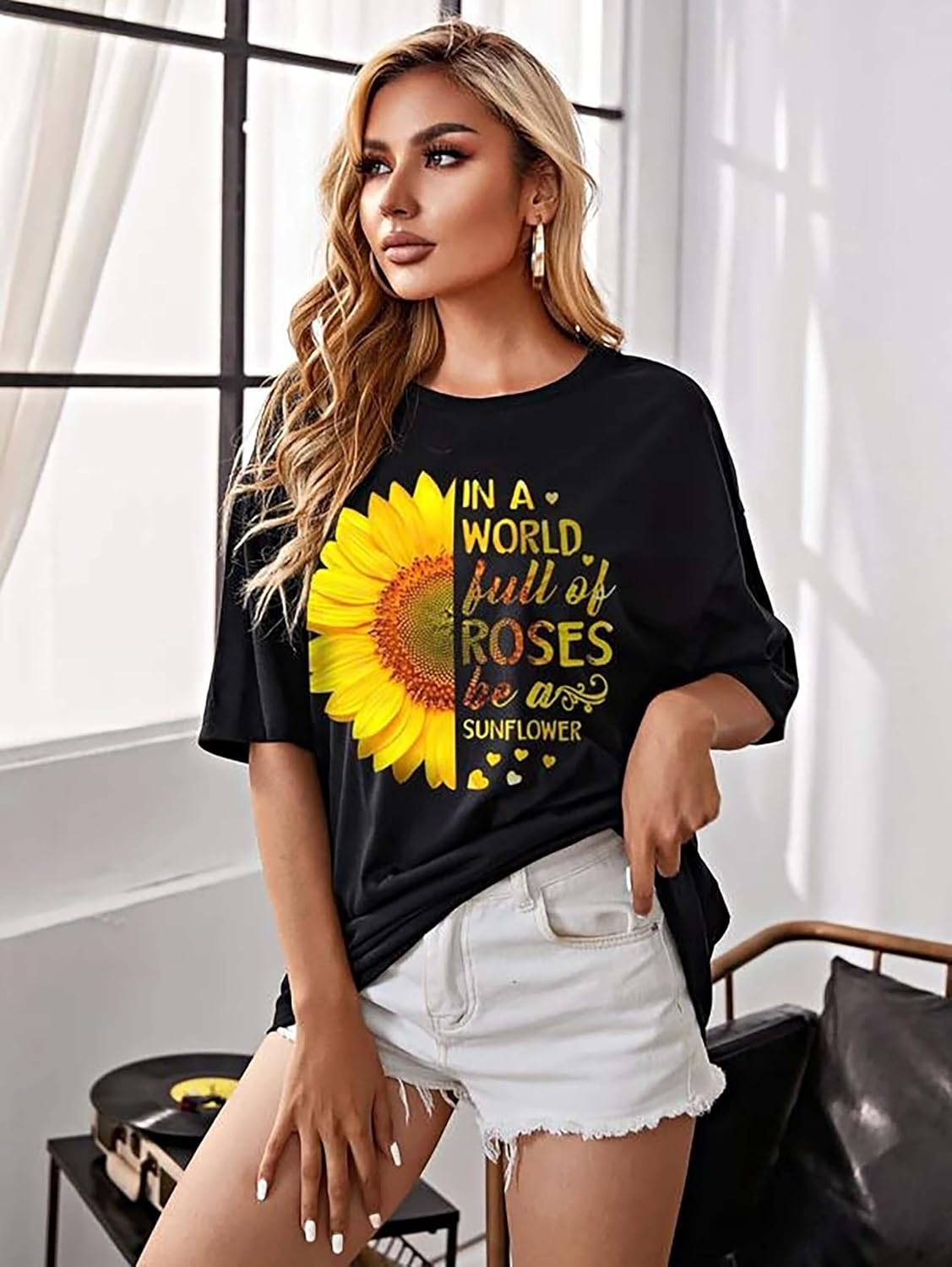 London Hills Women's Printed Oversized T-Shirts - Pack of 3 - Image 35