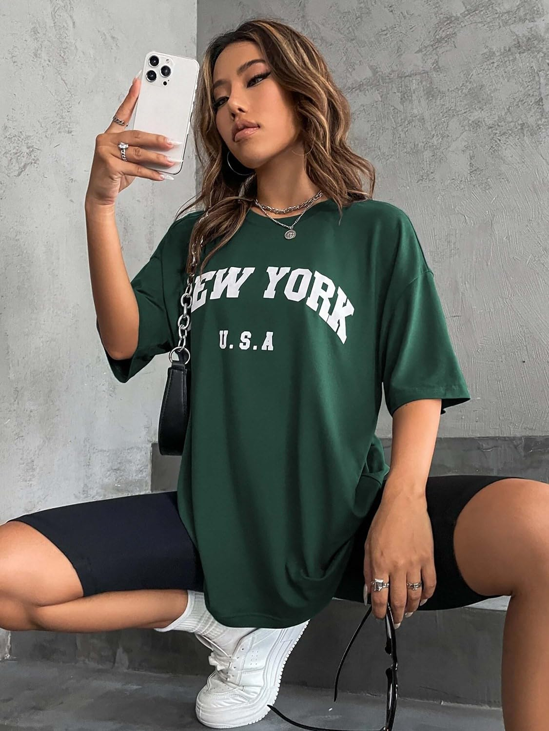 London Hills Women's Printed Oversized T-Shirts - Pack of 3 - Image 42