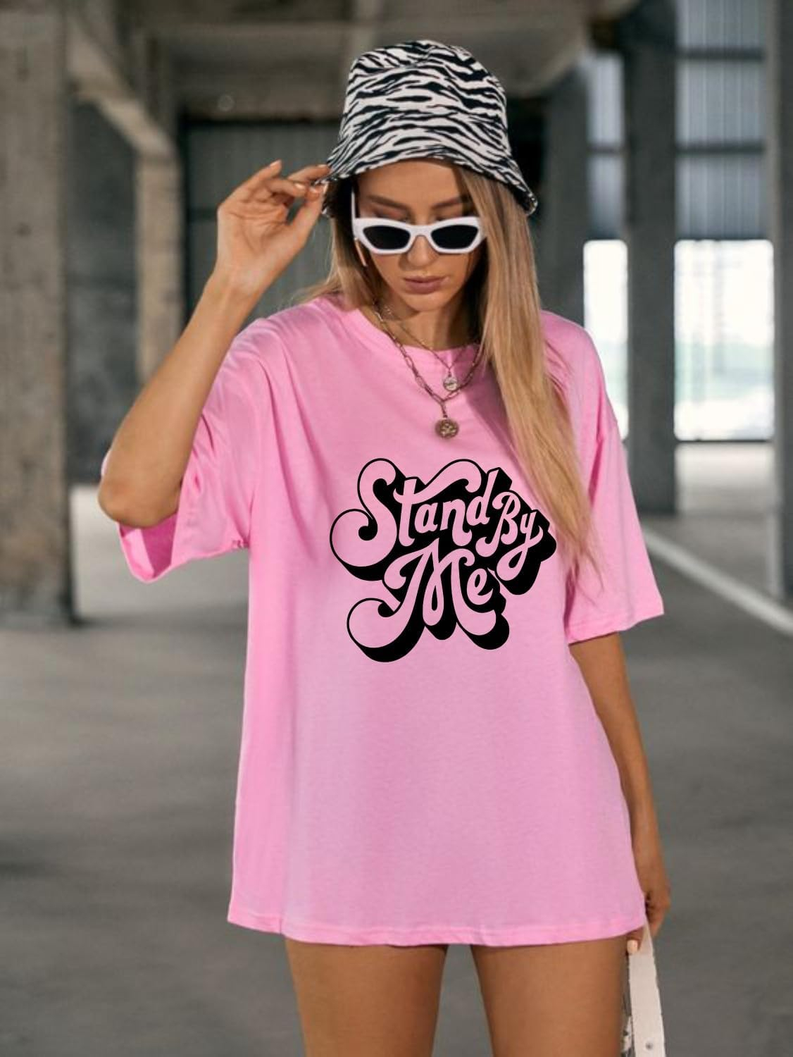 London Hills Women's Printed Oversized T-Shirts - Pack of 3 - Image 47