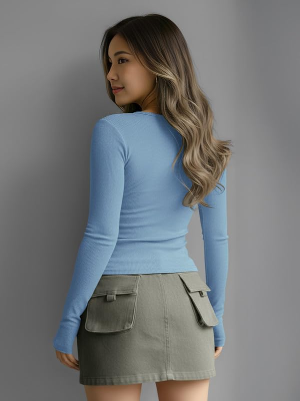Dream Beauty Fashion Women's Long-Sleeve Henley Top - Image 12