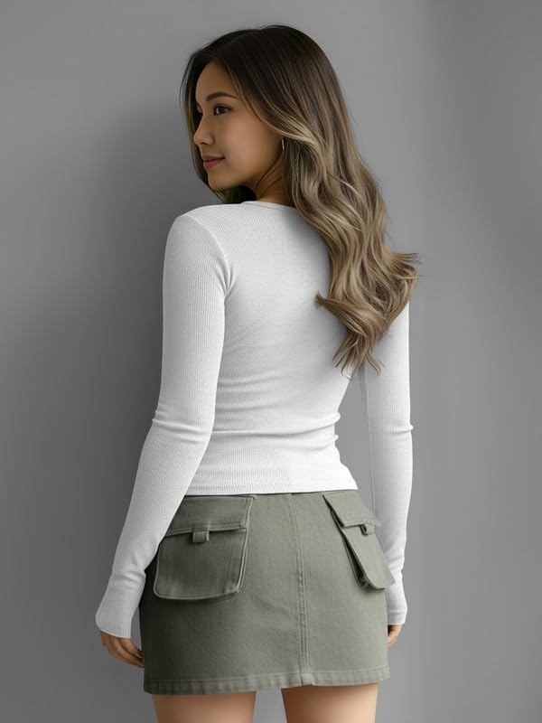 Dream Beauty Fashion Women's Long-Sleeve Henley Top - Image 30