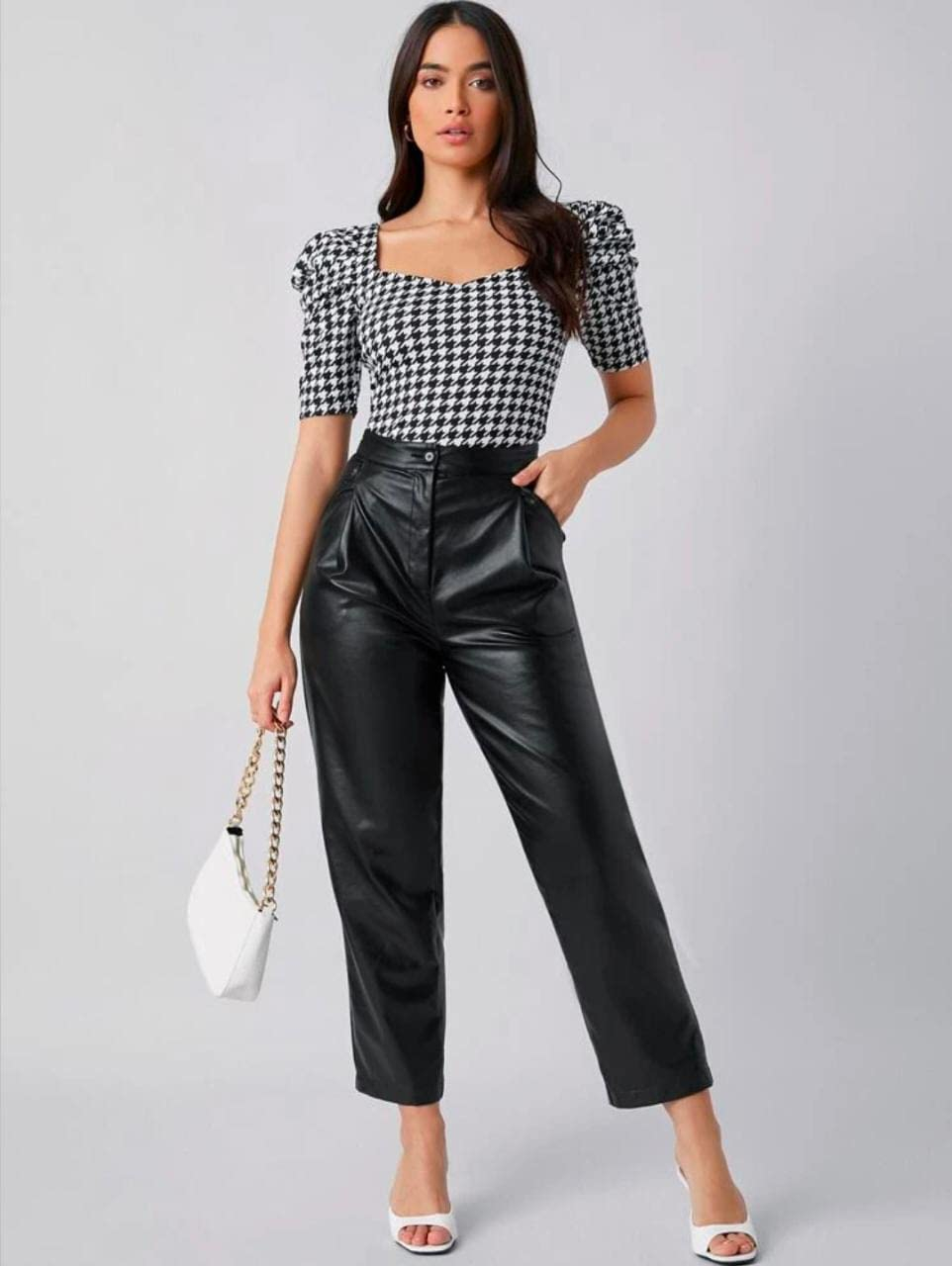 Dream Beauty Fashion Women's Sweetheart-Neck Puff-Sleeve Top - Image 70