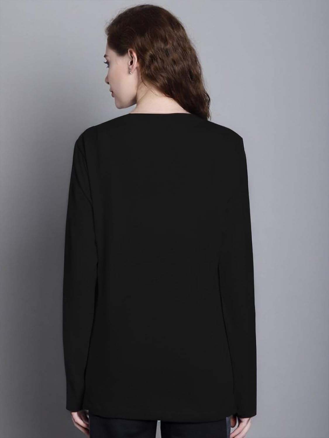 JUNEBERRY Women's Cotton Long-Sleeve Crew-Neck T-Shirt - Image 5