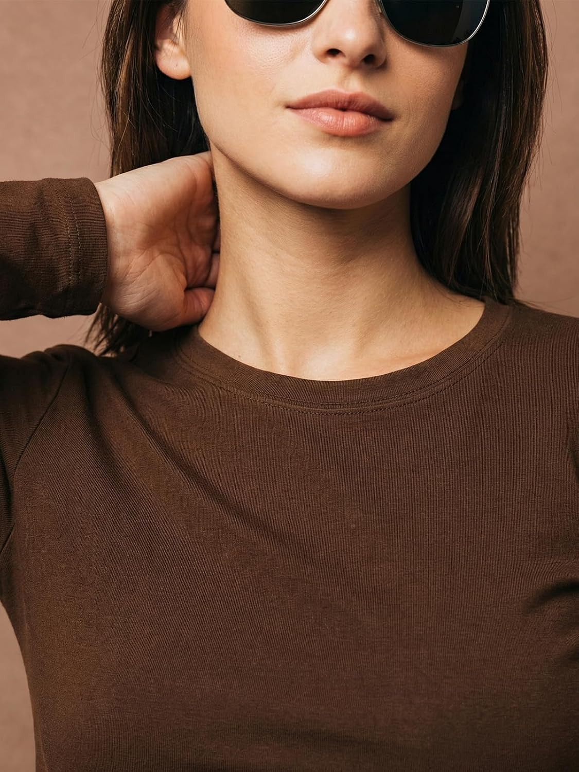 JUNEBERRY Women's Cotton Long-Sleeve Crew-Neck T-Shirt - Image 18
