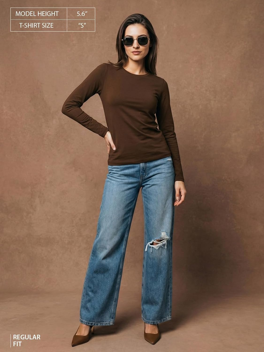 JUNEBERRY Women's Cotton Long-Sleeve Crew-Neck T-Shirt - Image 19
