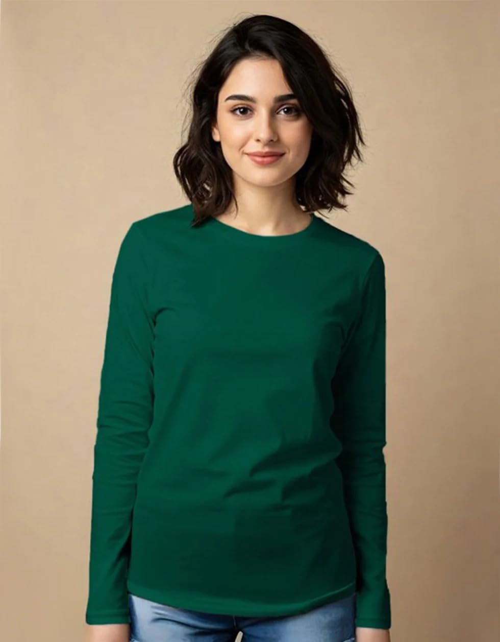 JUNEBERRY Women's Cotton Long-Sleeve Crew-Neck T-Shirt - Image 21