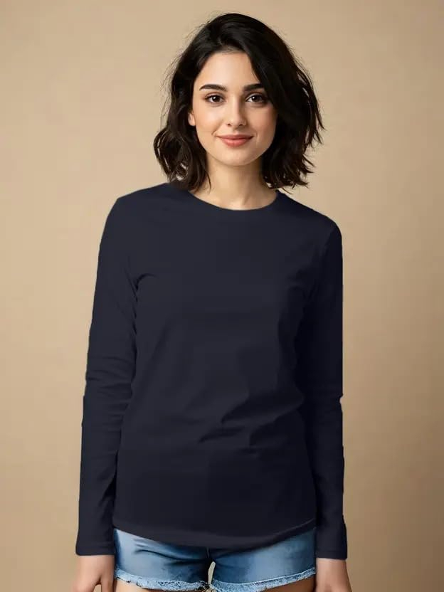 JUNEBERRY Women's Cotton Long-Sleeve Crew-Neck T-Shirt - Image 33