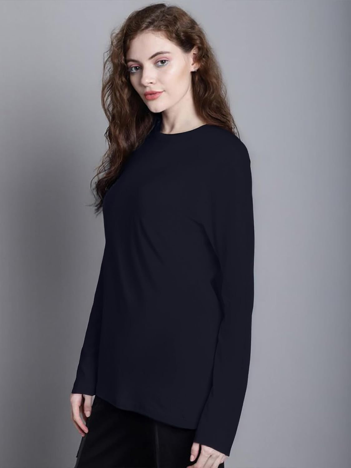 JUNEBERRY Women's Cotton Long-Sleeve Crew-Neck T-Shirt - Image 37