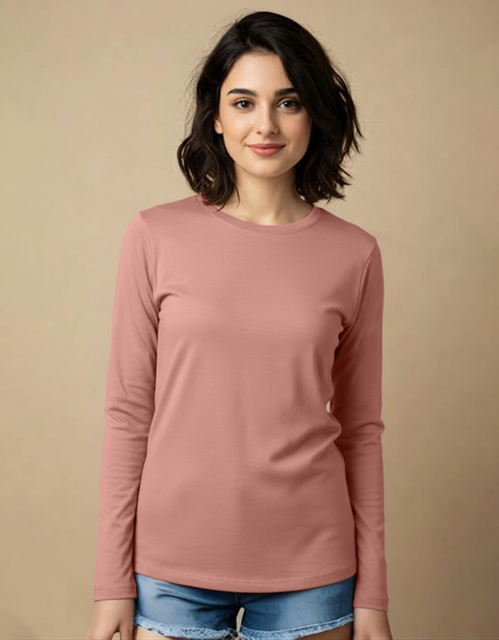 JUNEBERRY Women's Cotton Long-Sleeve Crew-Neck T-Shirt - Image 39