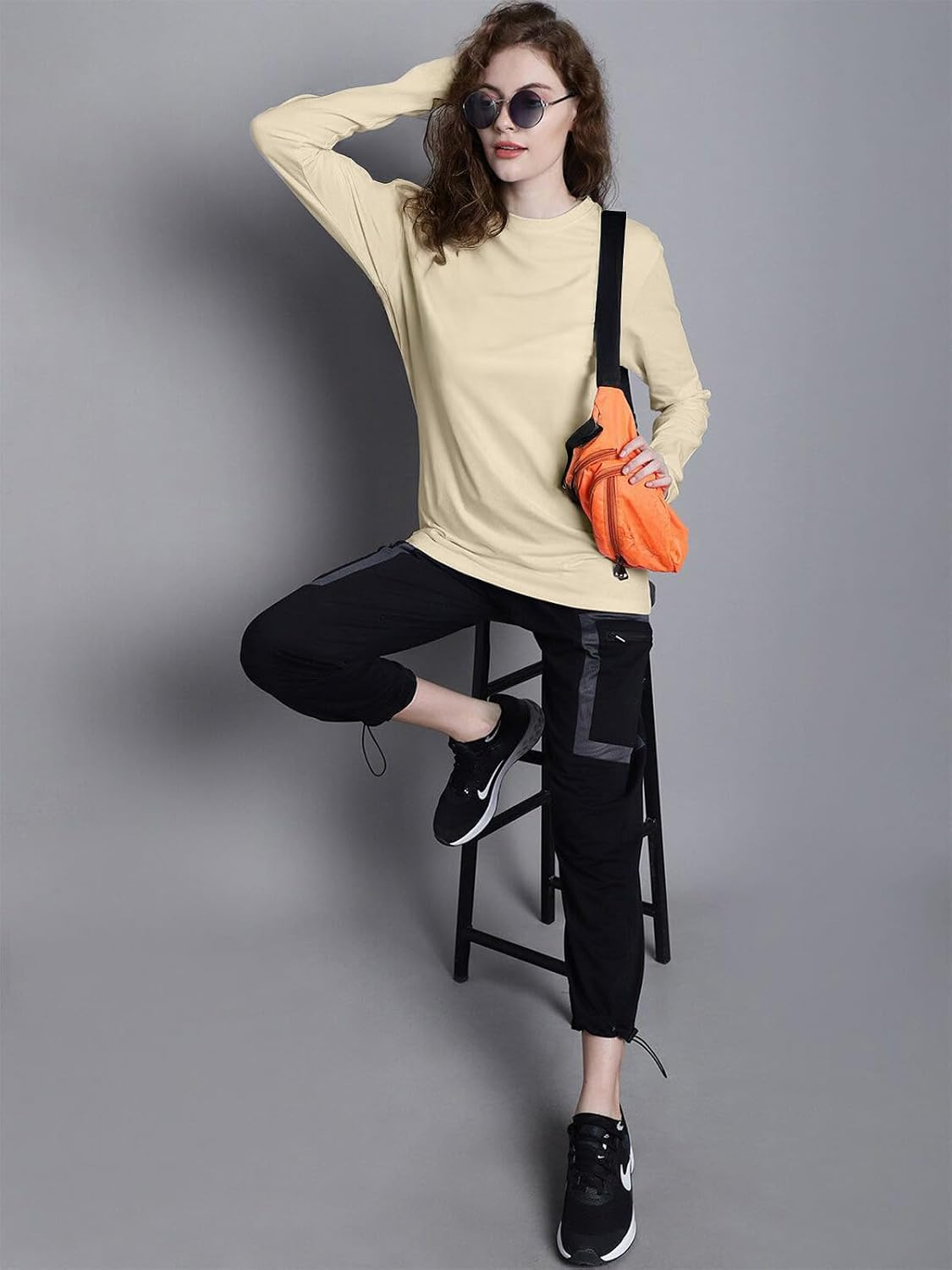JUNEBERRY Women's Cotton Long-Sleeve Crew-Neck T-Shirt - Image 49