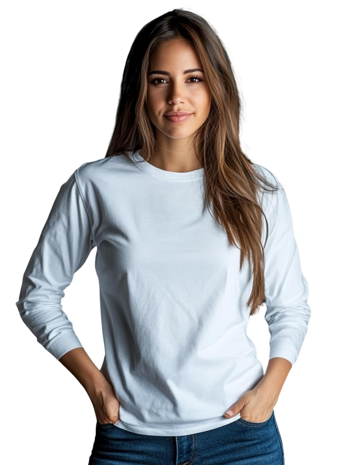 JUNEBERRY Women's Cotton Long-Sleeve Crew-Neck T-Shirt - Image 50