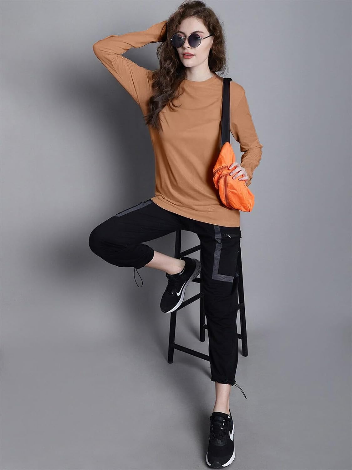 JUNEBERRY Women's Cotton Long-Sleeve Crew-Neck T-Shirt - Image 65