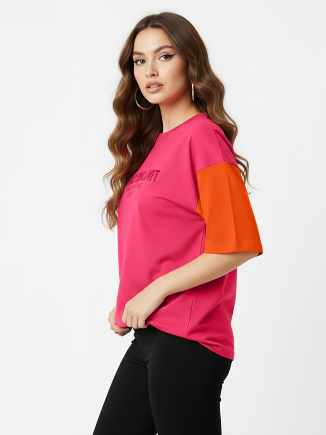 LEOTUDE Women's Beyond-Print Oversized T-Shirt - Image 3