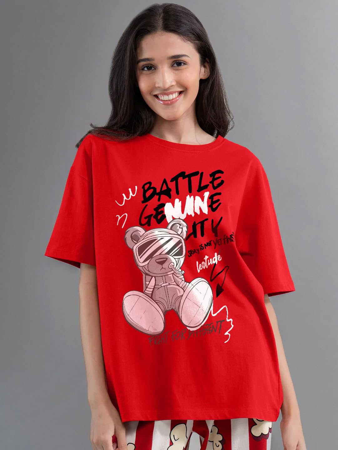 LEOTUDE Women's Beyond-Print Oversized T-Shirt - Image 22