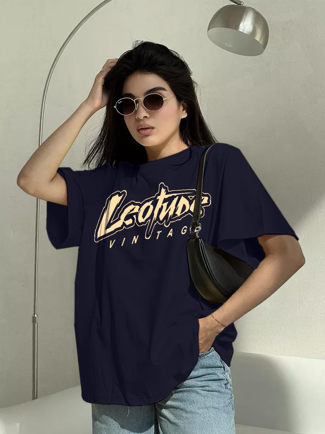 LEOTUDE Women's Beyond-Print Oversized T-Shirt - Image 28
