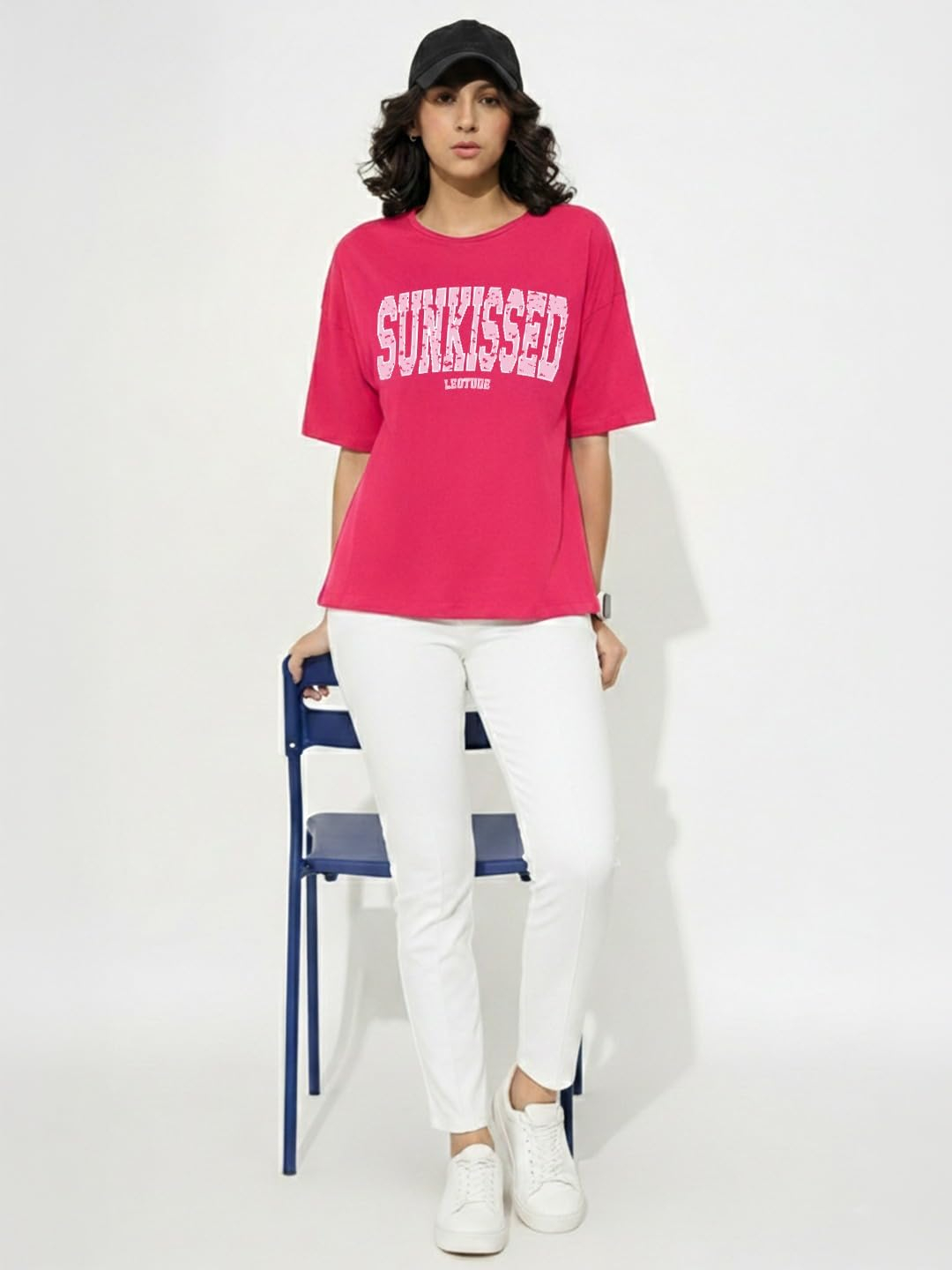 LEOTUDE Women's Beyond-Print Oversized T-Shirt - Image 38