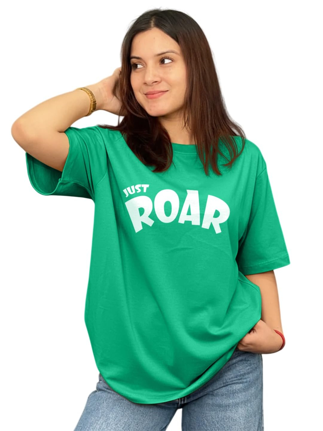 LEOTUDE Women's Beyond-Print Oversized T-Shirt - Image 39