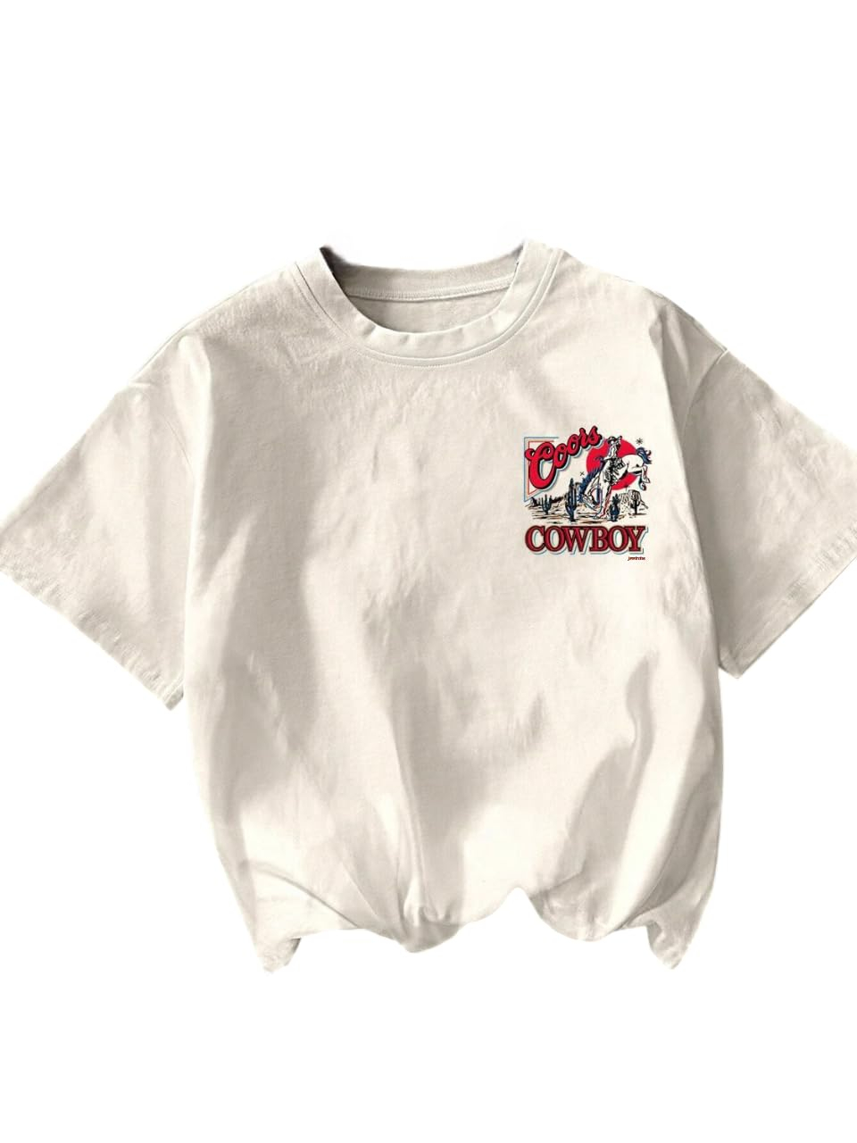 Jawdrobe Women's Cherry-Print Oversized T-Shirt - Image 11