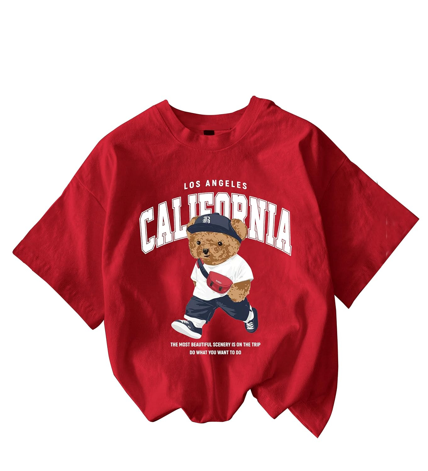 Jawdrobe Women's Cherry-Print Oversized T-Shirt - Image 15