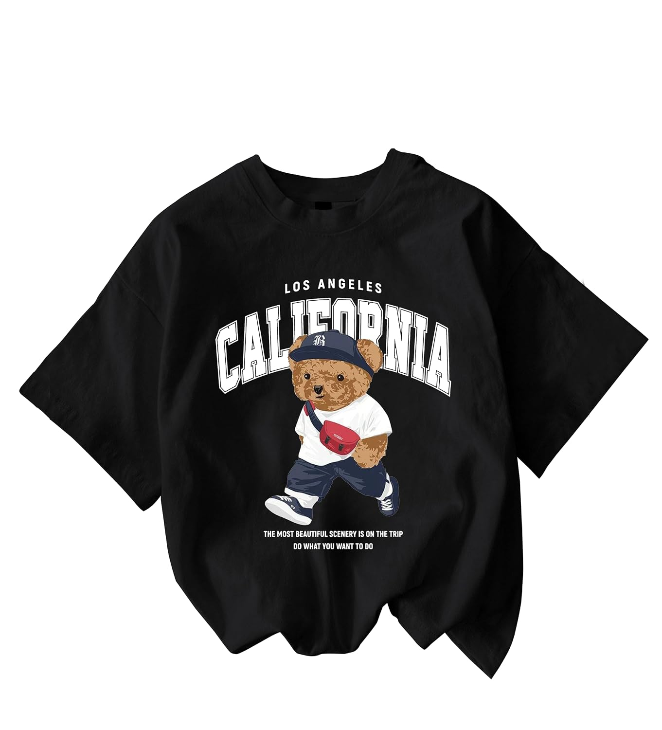 Jawdrobe Women's Cherry-Print Oversized T-Shirt - Image 21