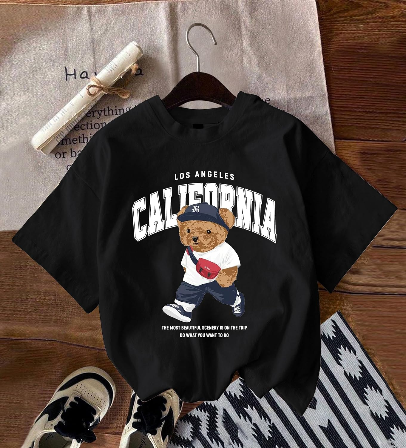 Jawdrobe Women's Cherry-Print Oversized T-Shirt - Image 22
