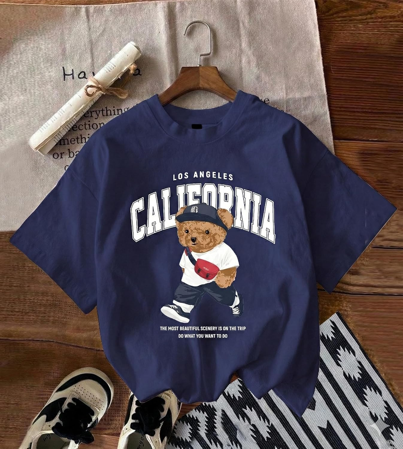 Jawdrobe Women's Cherry-Print Oversized T-Shirt - Image 38