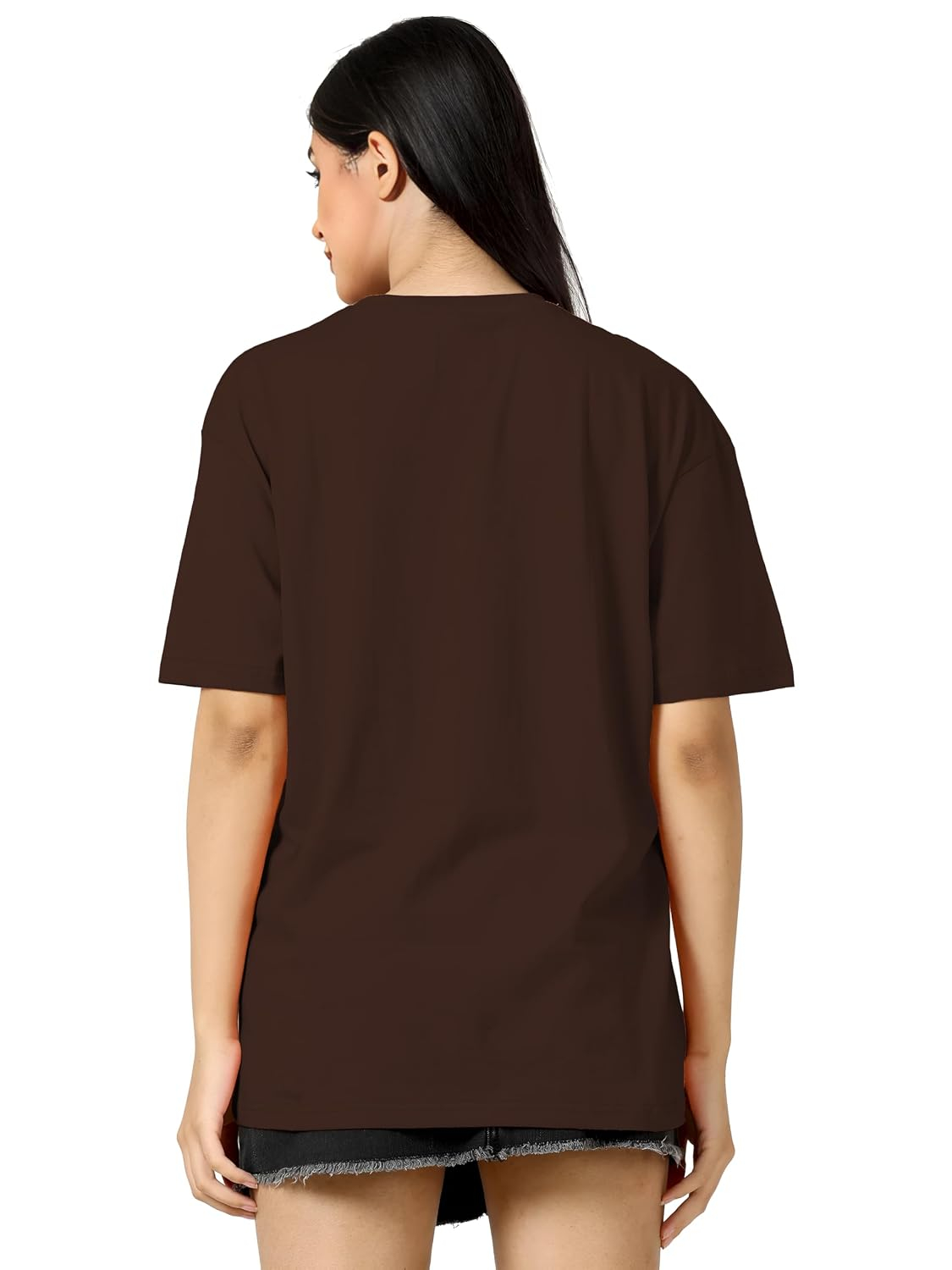 TQH Women's Letter-Print Drop-Shoulder T-Shirt - Image 3