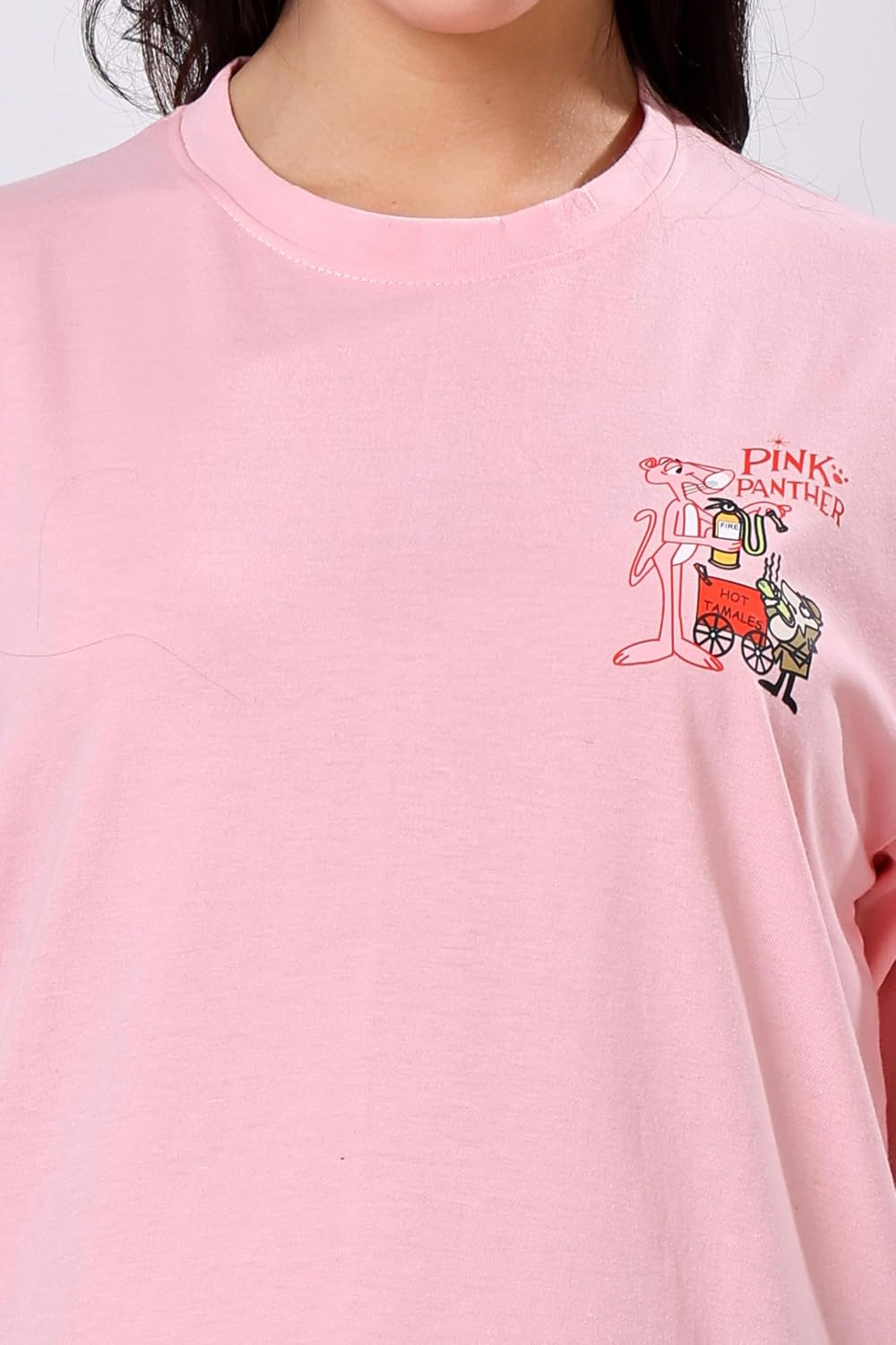 TQH Women's Letter-Print Drop-Shoulder T-Shirt - Image 10